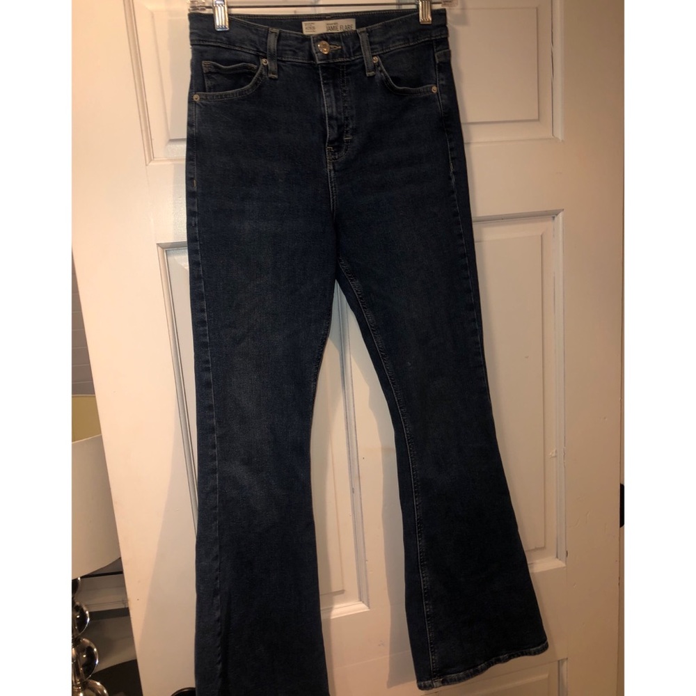 TOPSHOP Jamie Flare Jeans- topshop Moto size 28